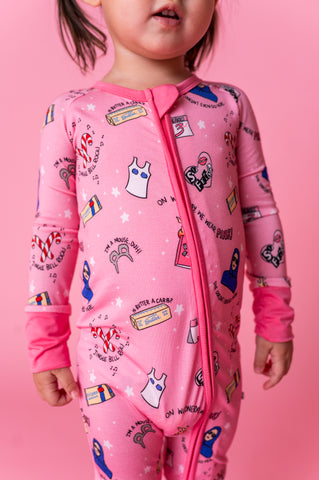 On Wednesdays We Wear Pink Convertible Footies