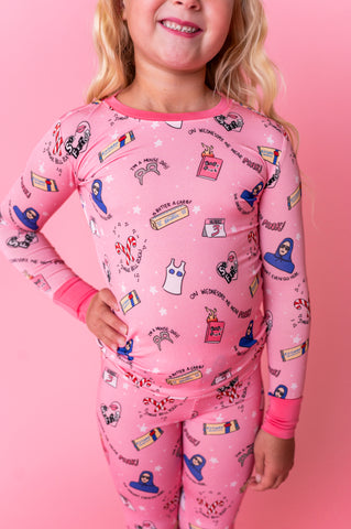 On Wednesdays We Wear Pink Kids Pajamas