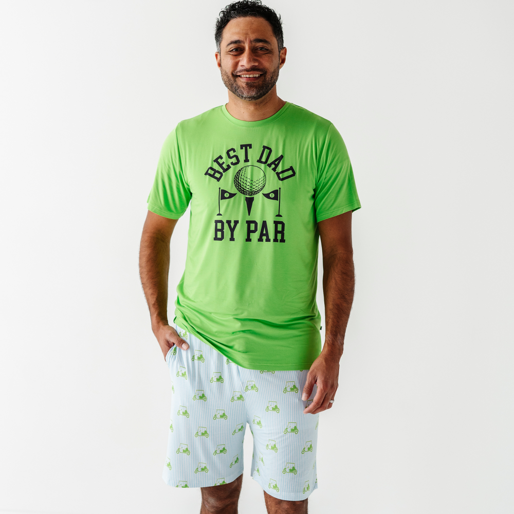 
                      
                        Who's Your Caddy? Blue Golf Mens Lounge Set- Kiki+Lulu x Little Mama Shirt Shop
                      
                    