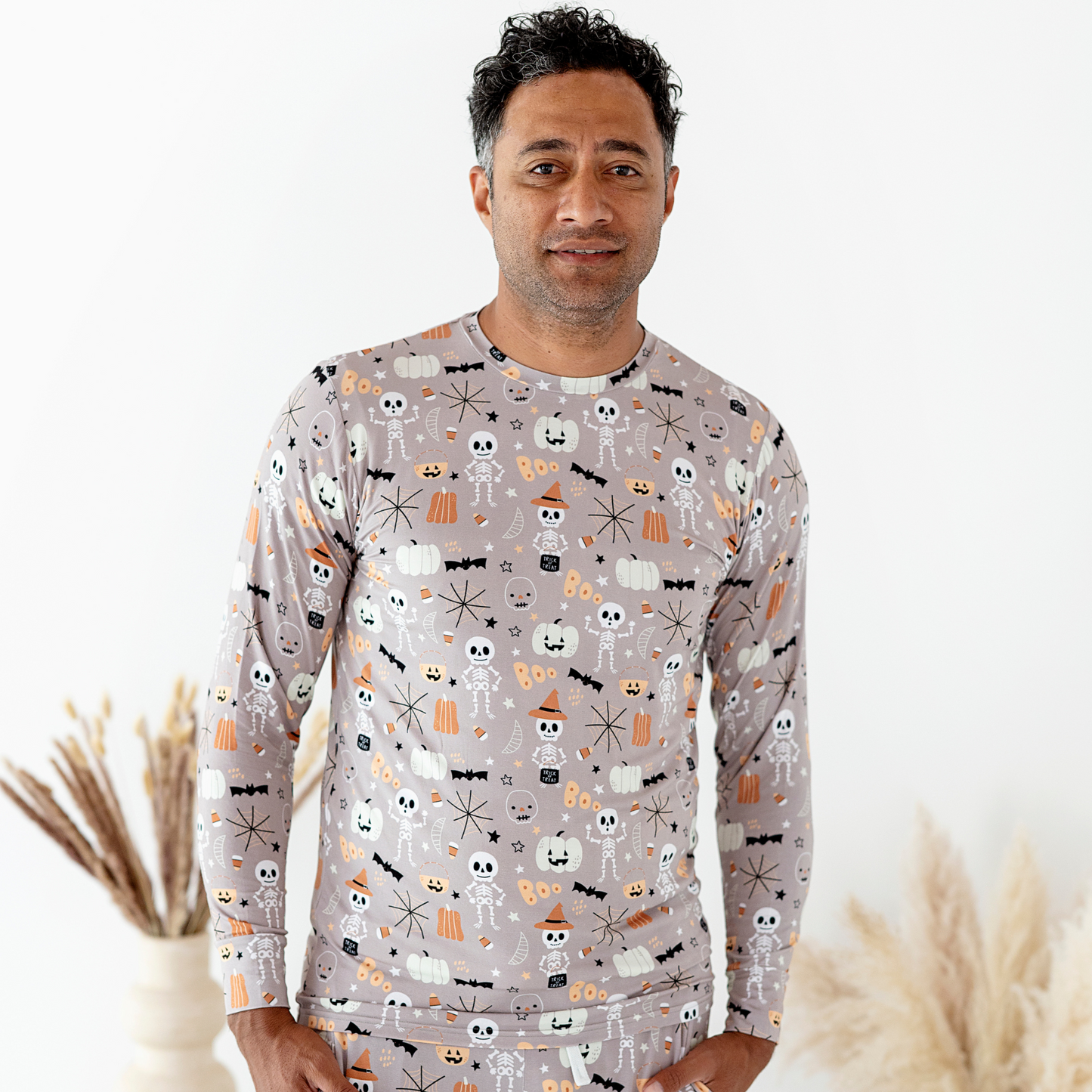 Man in Kiki+Lulu Halloween Pajamas