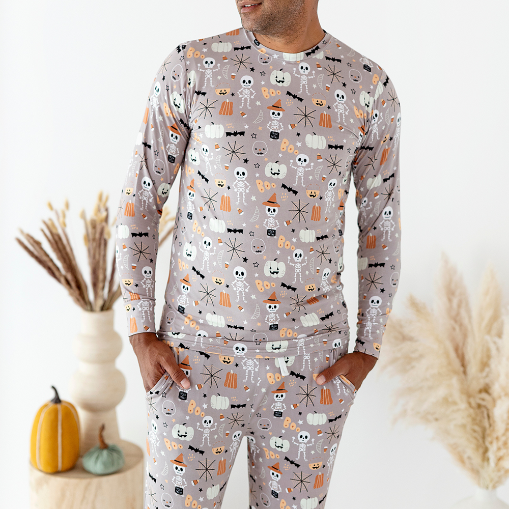 
                      
                        Man in Kiki+Lulu Halloween Pajamas
                      
                    