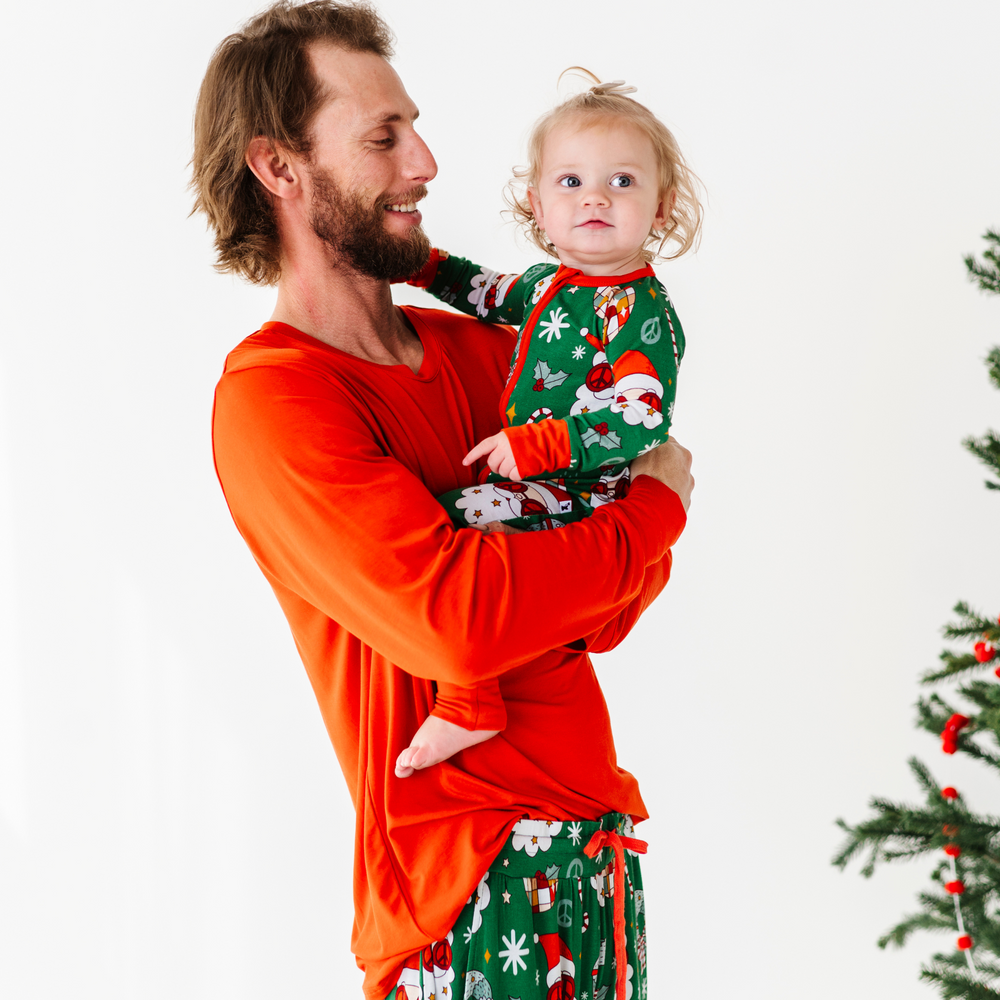 
                      
                        Retro Santa Mens Christmas Pajamas by Kiki and Lulu
                      
                    