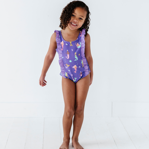 Mermaid in the U.S.A. Swimsuit With Ruffle