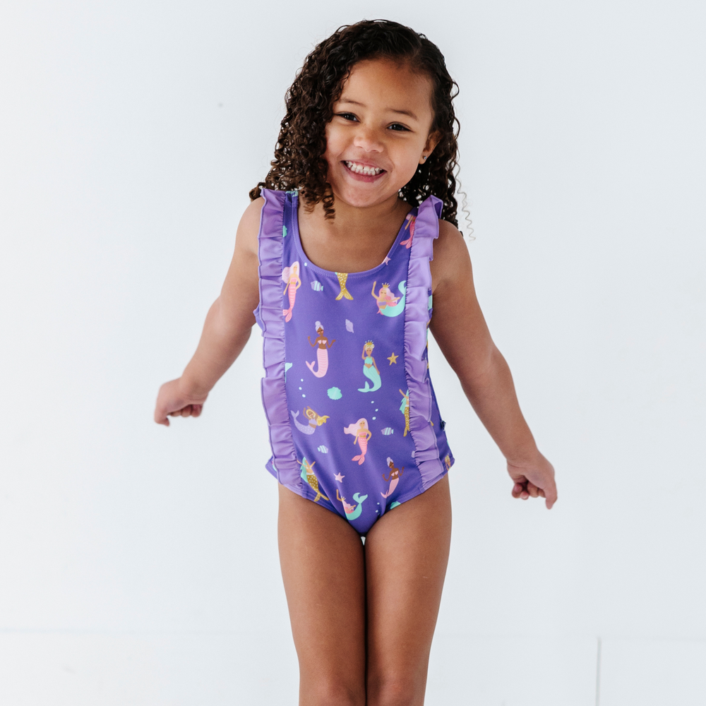 Mermaid in the U.S.A. Swimsuit With Ruffle