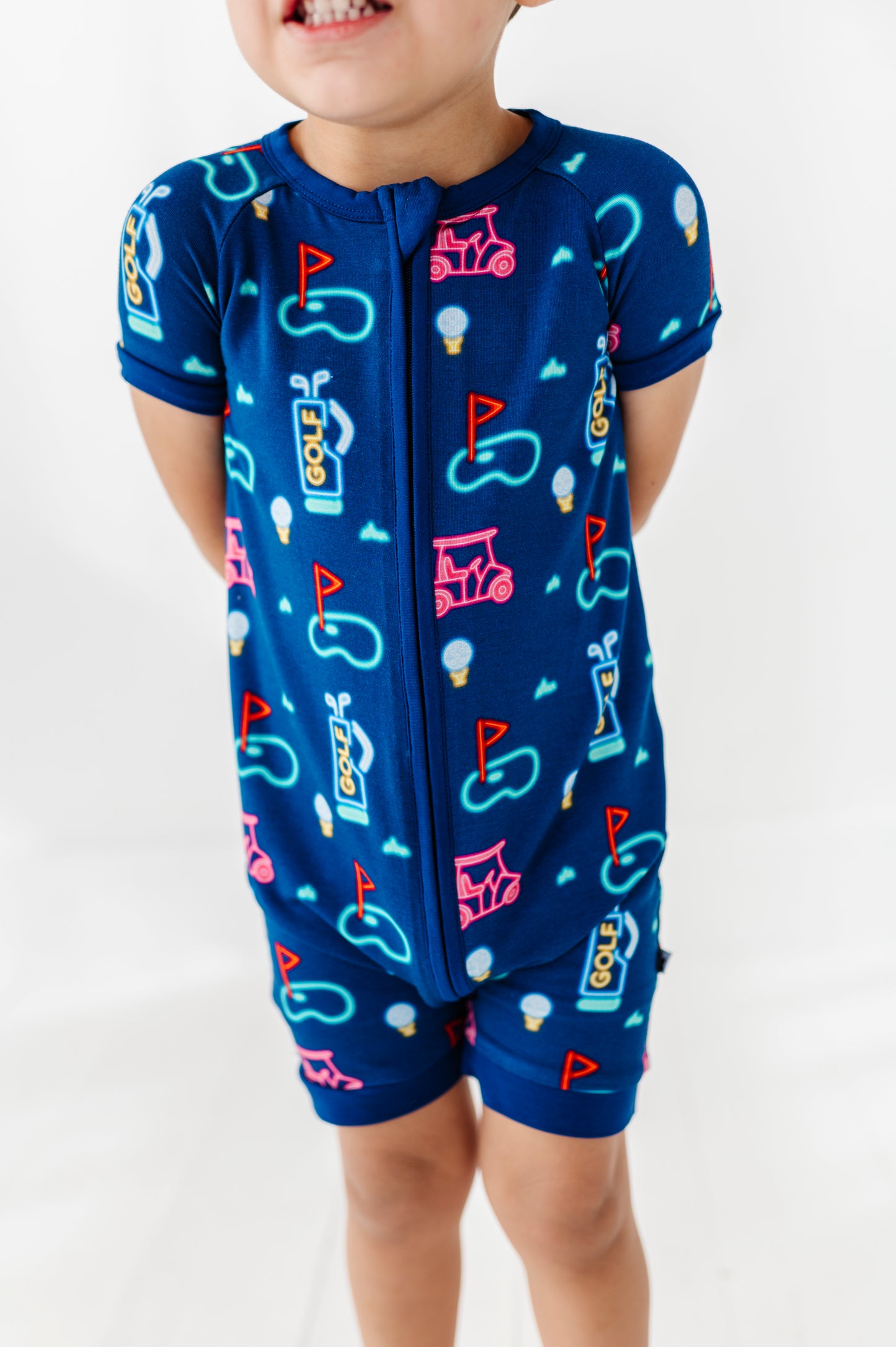 Neon Golf Shorties by Kiki and Lulu