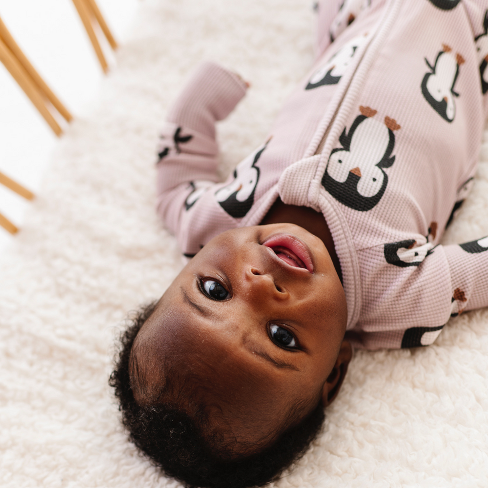 
                      
                        Waffle knit penguin pajamas for babies by Kiki and Lulu
                      
                    