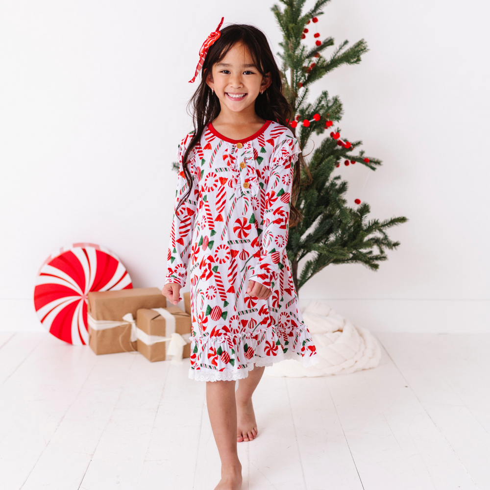 
                      
                        Peppermint Christmas girls nightgown
                      
                    