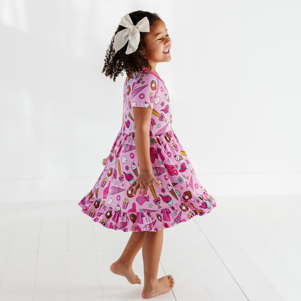 
                      
                        Pink Baseball Pink Toddler/Girls Dress
                      
                    