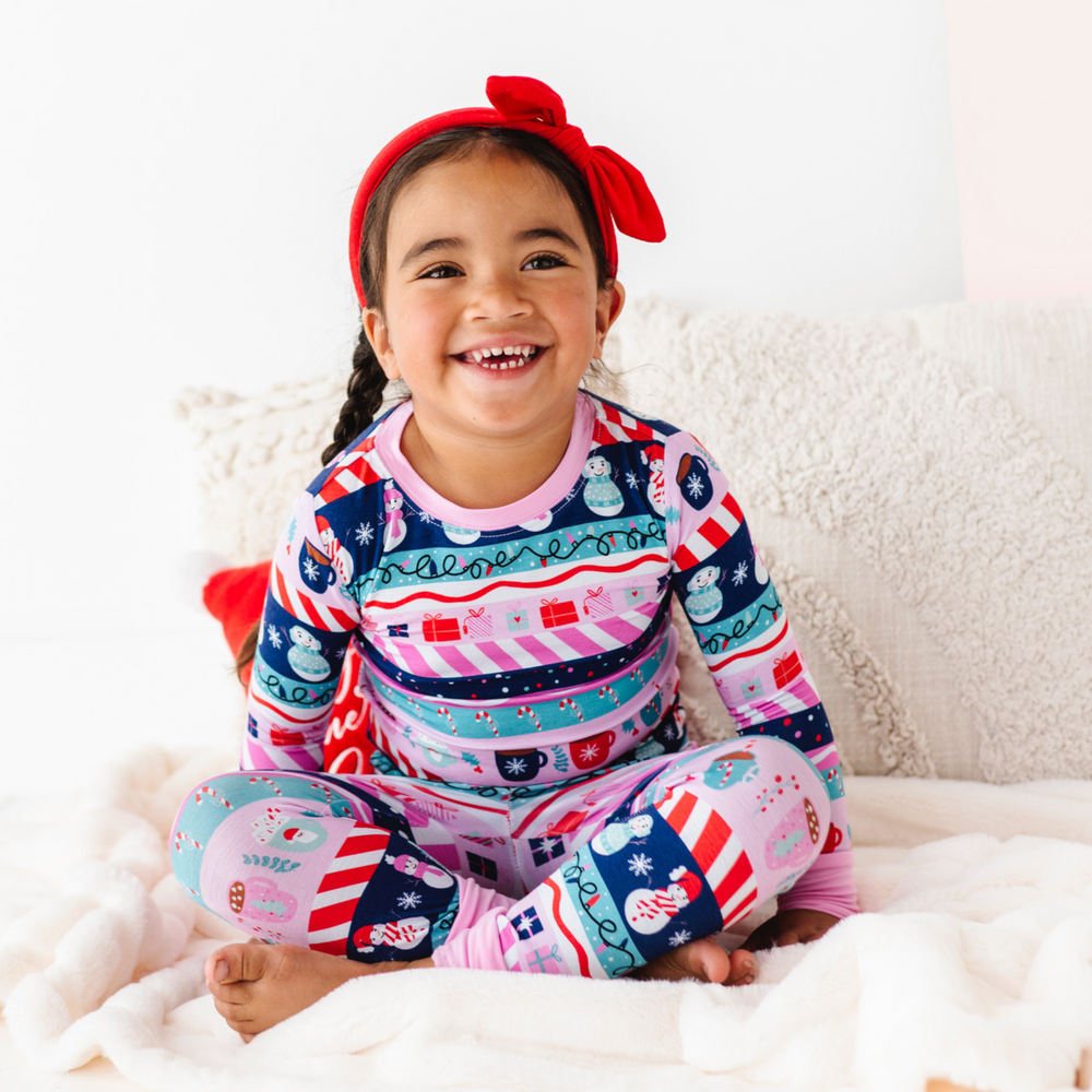 
                      
                        Pink Fair Isle Girls Pajamas by Kiki and Lulu
                      
                    