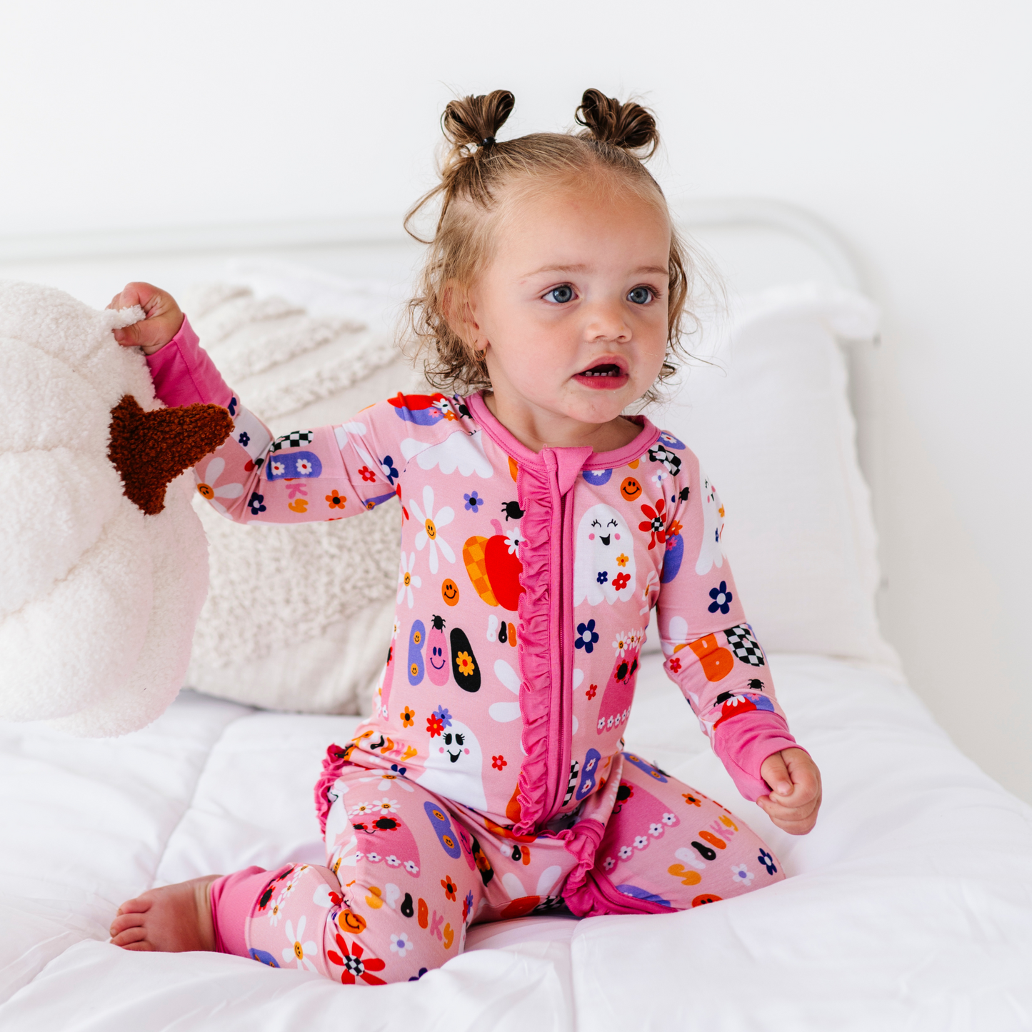 Retro Halloween Baby Pajamas by Kiki and Lulu