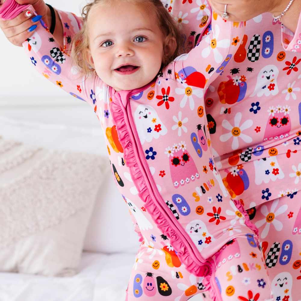 Retro Halloween Baby Pajamas by Kiki and Lulu