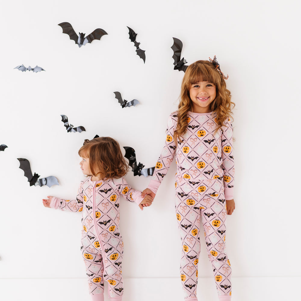 
                      
                        Pink Girls Halloween Pajamas Matching 
                      
                    