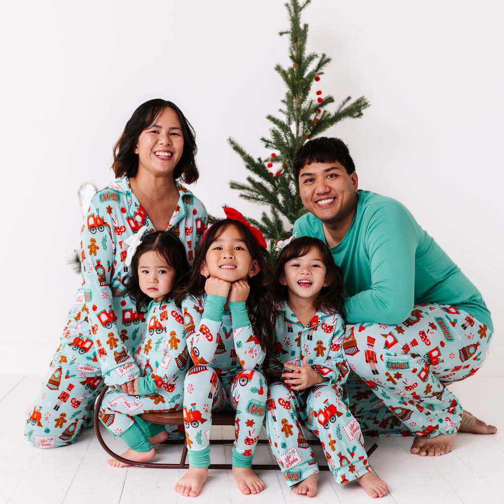 
                      
                        Family Matching Christmas Train Pajamas by Kiki and Lulu
                      
                    