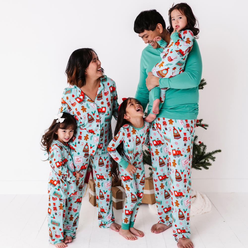 
                      
                        Family Matching Christmas Train Pajamas by Kiki and Lulu
                      
                    