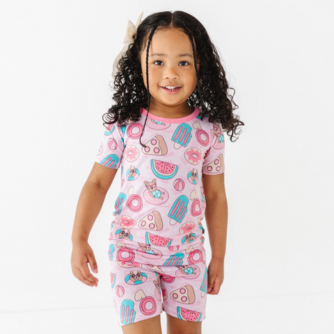 Poolside Pawty Kids Pajamas