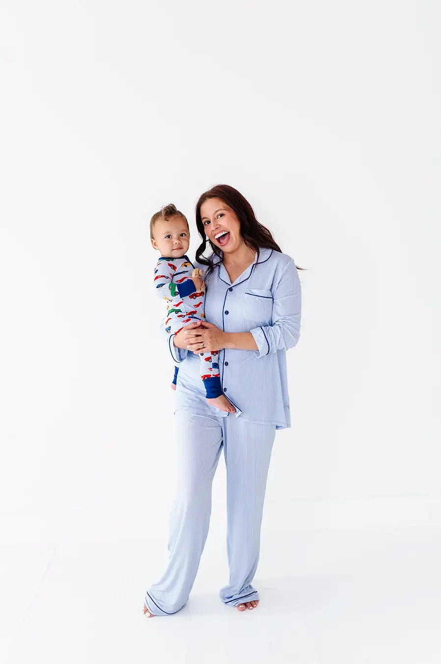 Racing Stripes Womens and Kids Luxe Lounge PJ Set