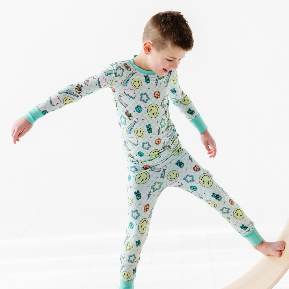 
                
                    Load image into Gallery viewer, Peace, Love, and Good Dreams Toddler/Big Kid Pajamas
                
            