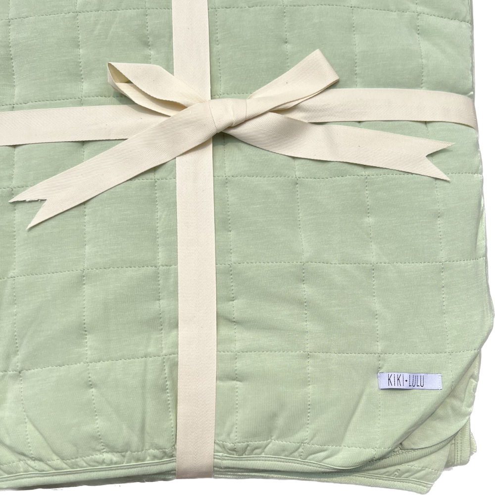 
                
                    Load image into Gallery viewer, Adult Quilted Blanket - Sage
                
            