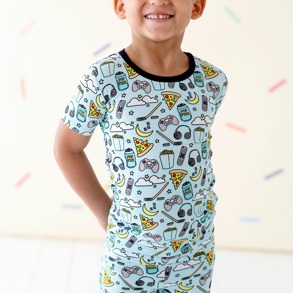 
                
                    Load image into Gallery viewer, Saturday (Nights) are for the Boys Toddler/Kids Pajamas
                
            