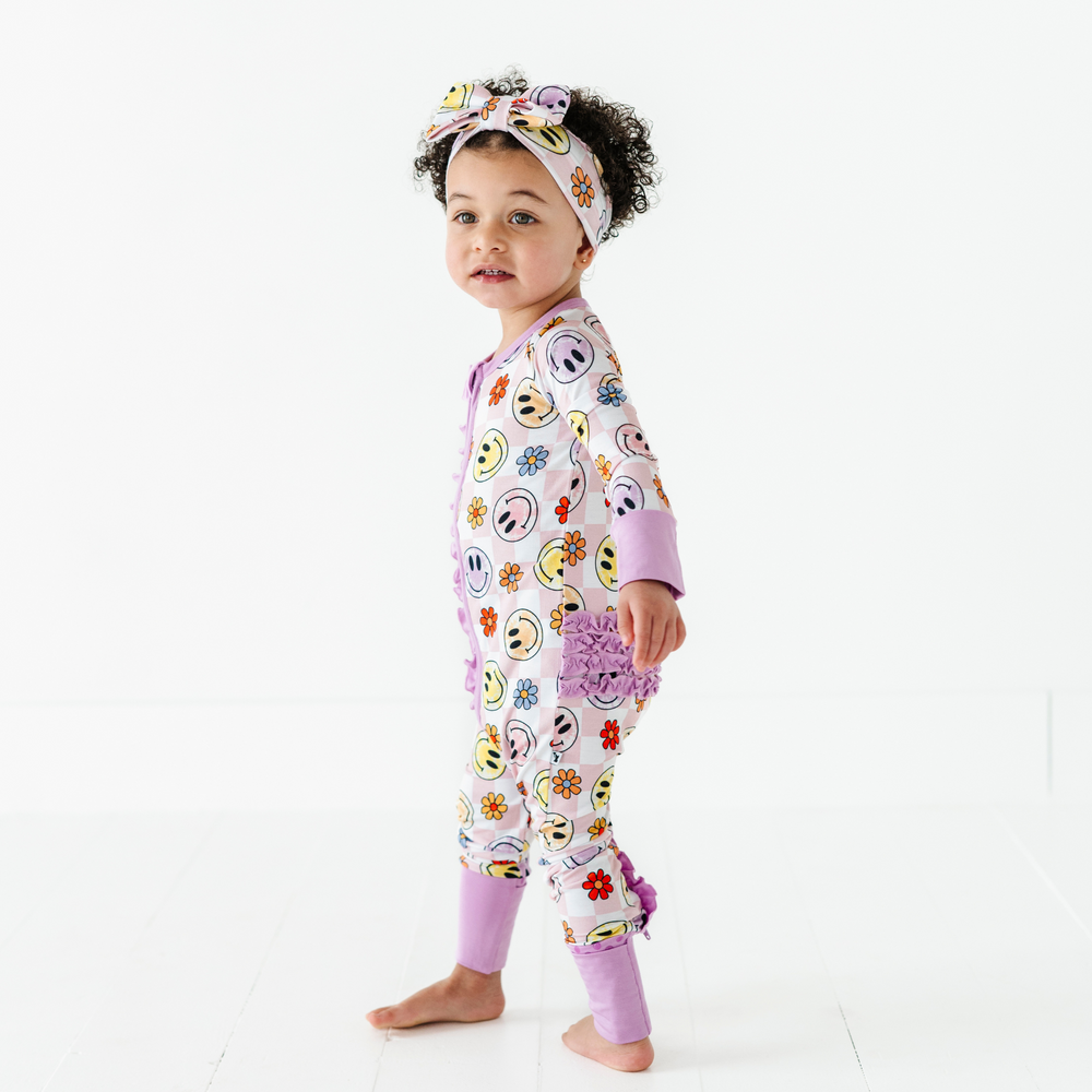 
                      
                        Smiley Daze Convertible Footies with Ruffle
                      
                    