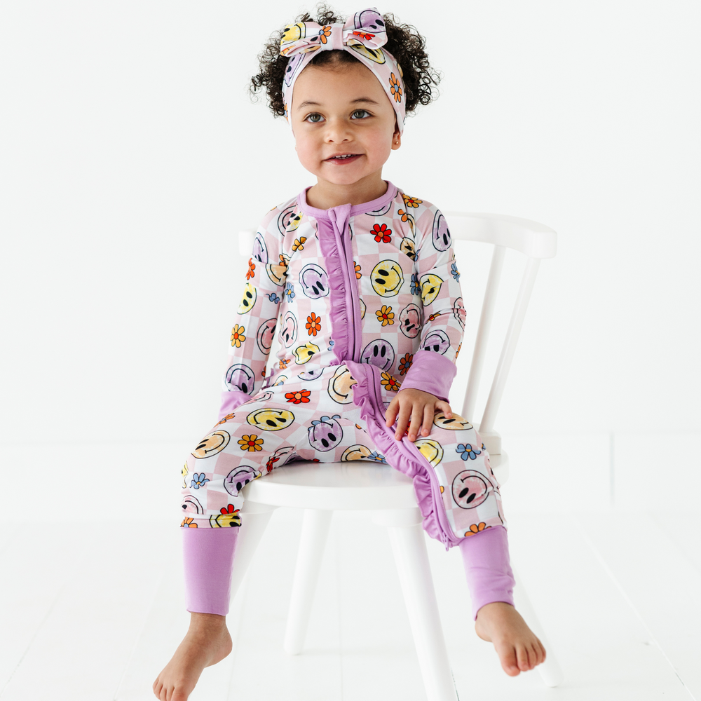 
                      
                        Smiley Daze Convertible Footies with Ruffle
                      
                    