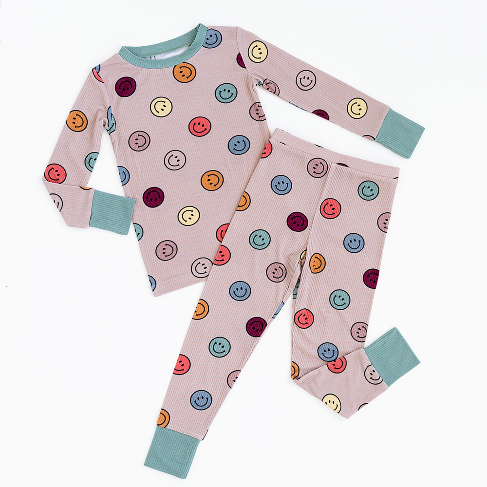 
                      
                        Smiley and I Know It Toddler/ Big Kid Ribbed Pajamas
                      
                    