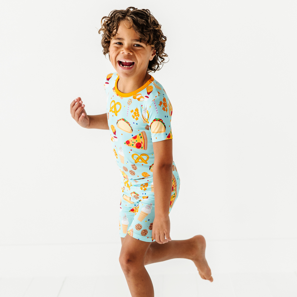 
                      
                        I Can't Go To Bed Yet, I'm Hungry Toddler/Big Kid Pajamas- Short Sleeve and Shorts
                      
                    