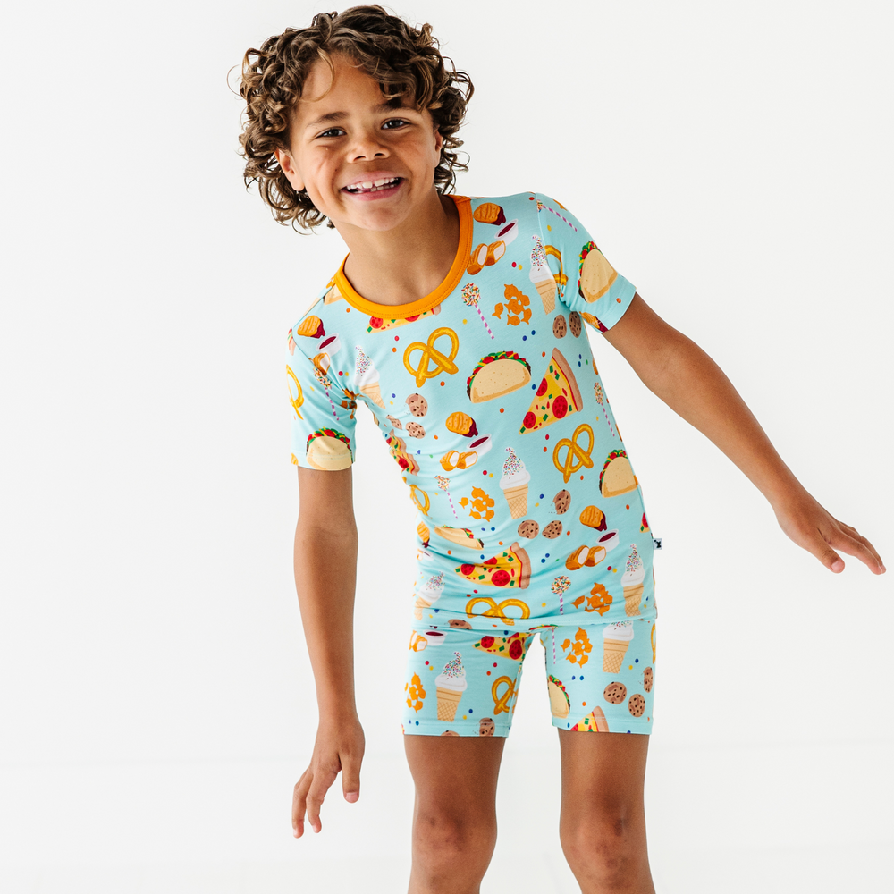 
                      
                        I Can't Go To Bed Yet, I'm Hungry Toddler/Big Kid Pajamas- Short Sleeve and Shorts
                      
                    