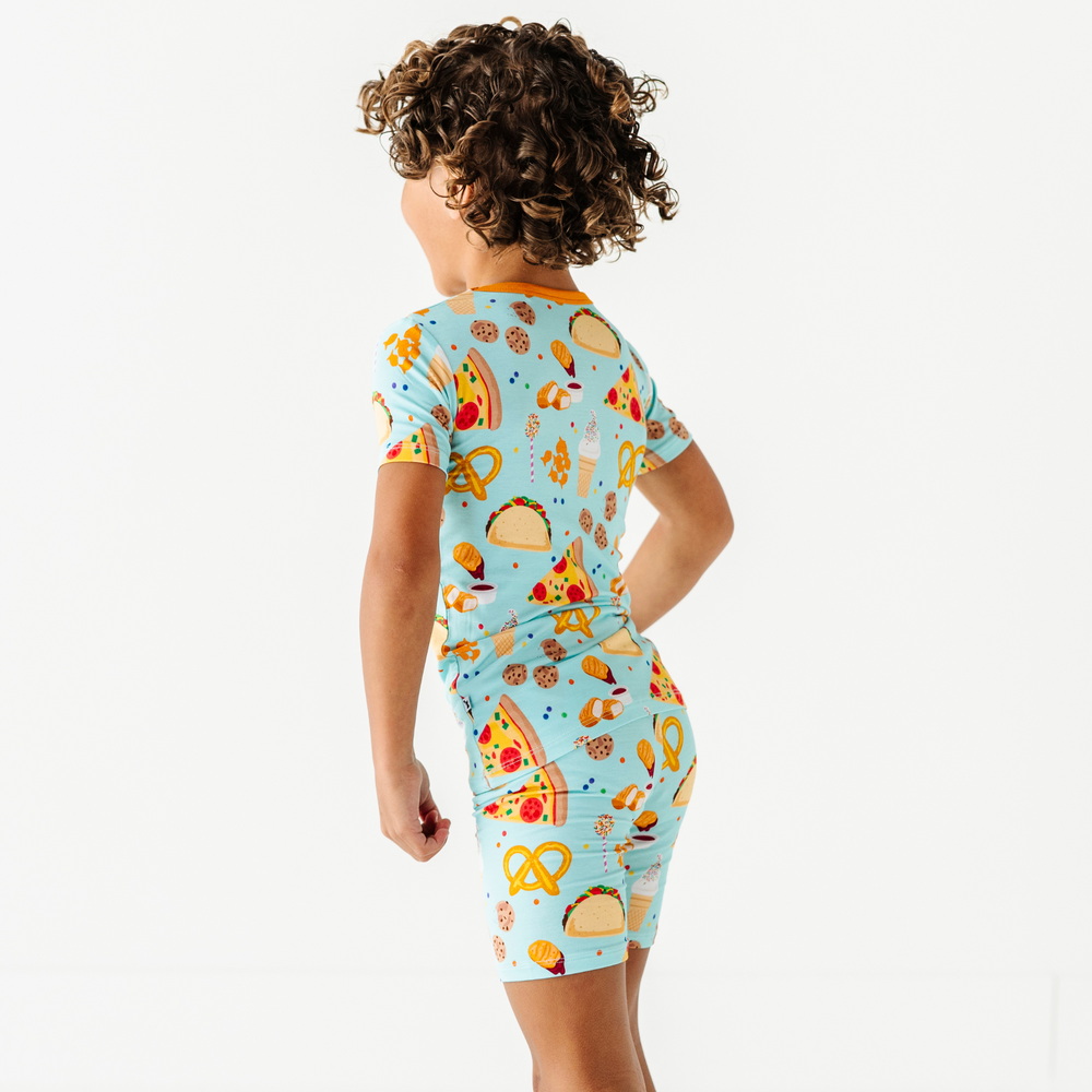 
                      
                        I Can't Go To Bed Yet, I'm Hungry Toddler/Big Kid Pajamas- Short Sleeve and Shorts
                      
                    