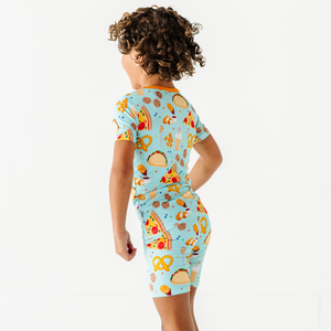 "I Can't Go To Bed Yet, I'm Hungry" Toddler/Big Kid Pajamas- Short Sleeve and Shorts