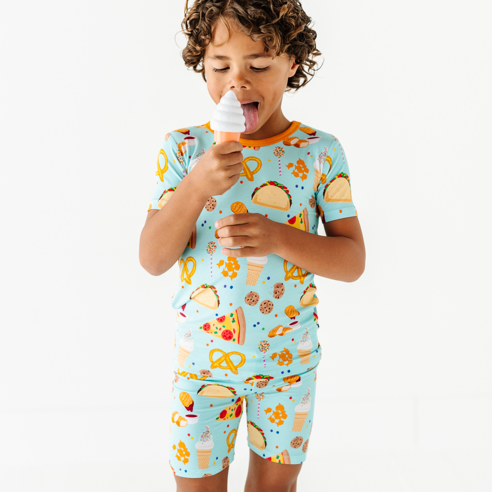 
                      
                        I Can't Go To Bed Yet, I'm Hungry Toddler/Big Kid Pajamas- Short Sleeve and Shorts
                      
                    