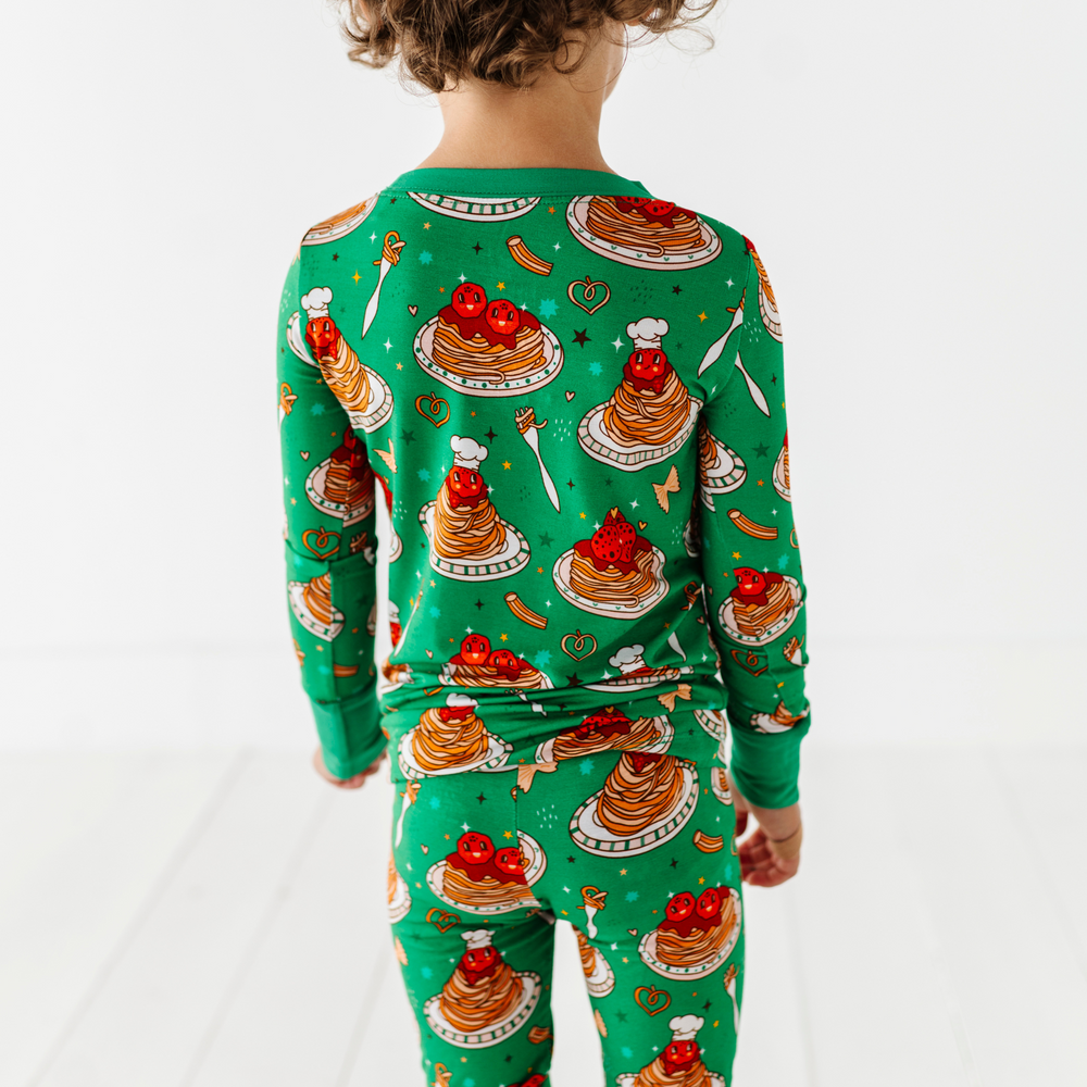 
                      
                        Boy wearing spaghetti pajamas by Kiki and Lulu
                      
                    