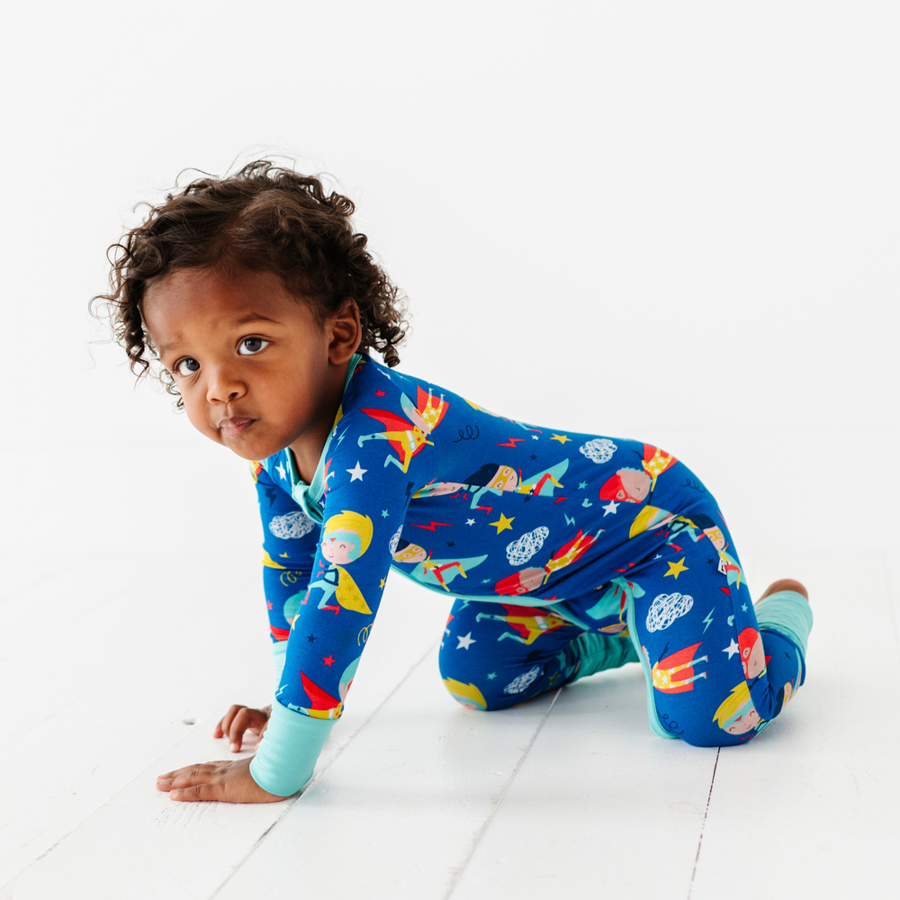 
                      
                        Cozy & Courageous Superhero Convertible Footie
                      
                    