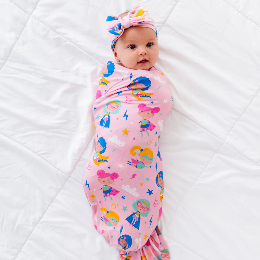 
                      
                        Cozy & Courageous Superhero Swaddle Set with Bow
                      
                    