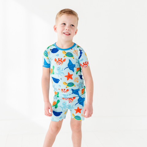 Under the ZZZ Kid Pajamas- Short Sleeve and Shorts