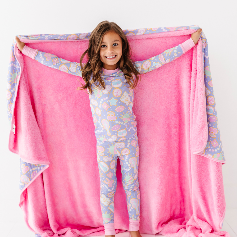 Lavender Haze (Kiki+Lulu's Version) Oversized Fuzzy Blanket