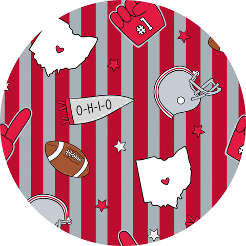 Game Day in Ohio Kids Pajamas- PREORDER