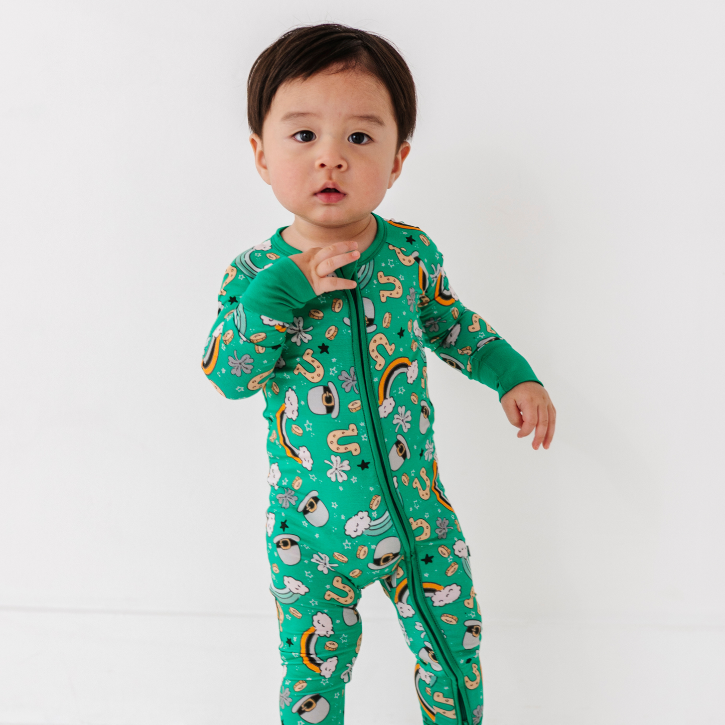 Ain't Over Til It's Clover Green Convertible Footies