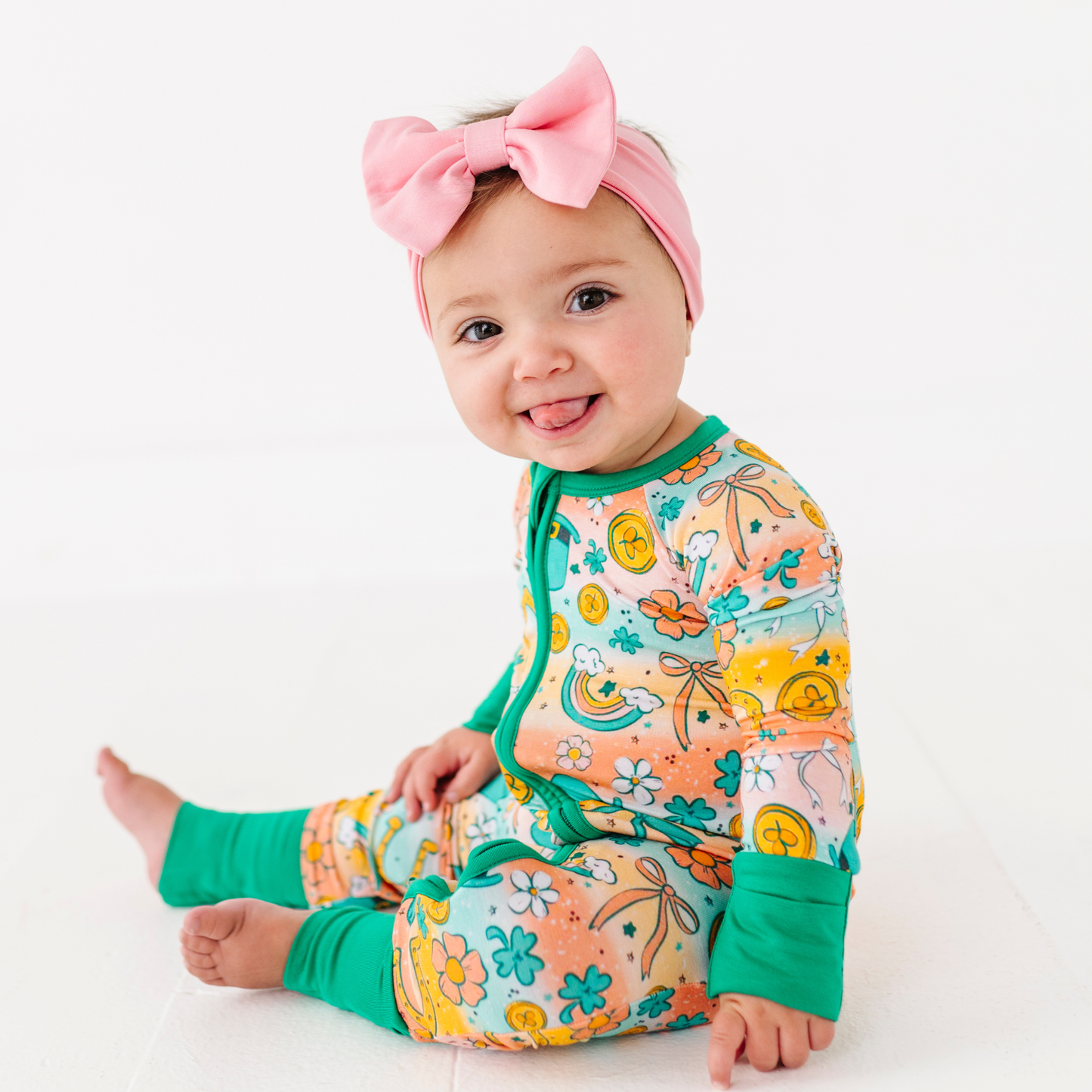 Ain't Over Til It's Clover Rainbow Convertible Footies