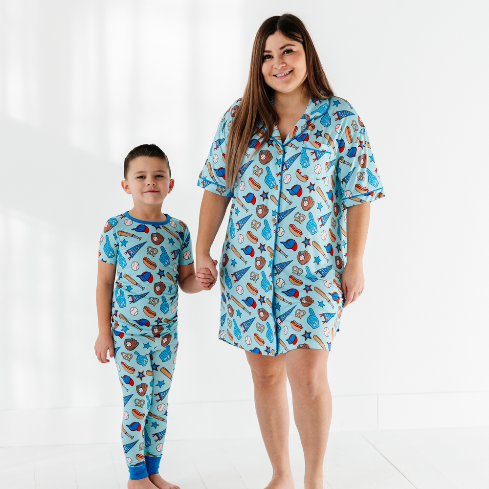 
                      
                        No Place Like Home Blue Baseball Mama Nightgown
                      
                    