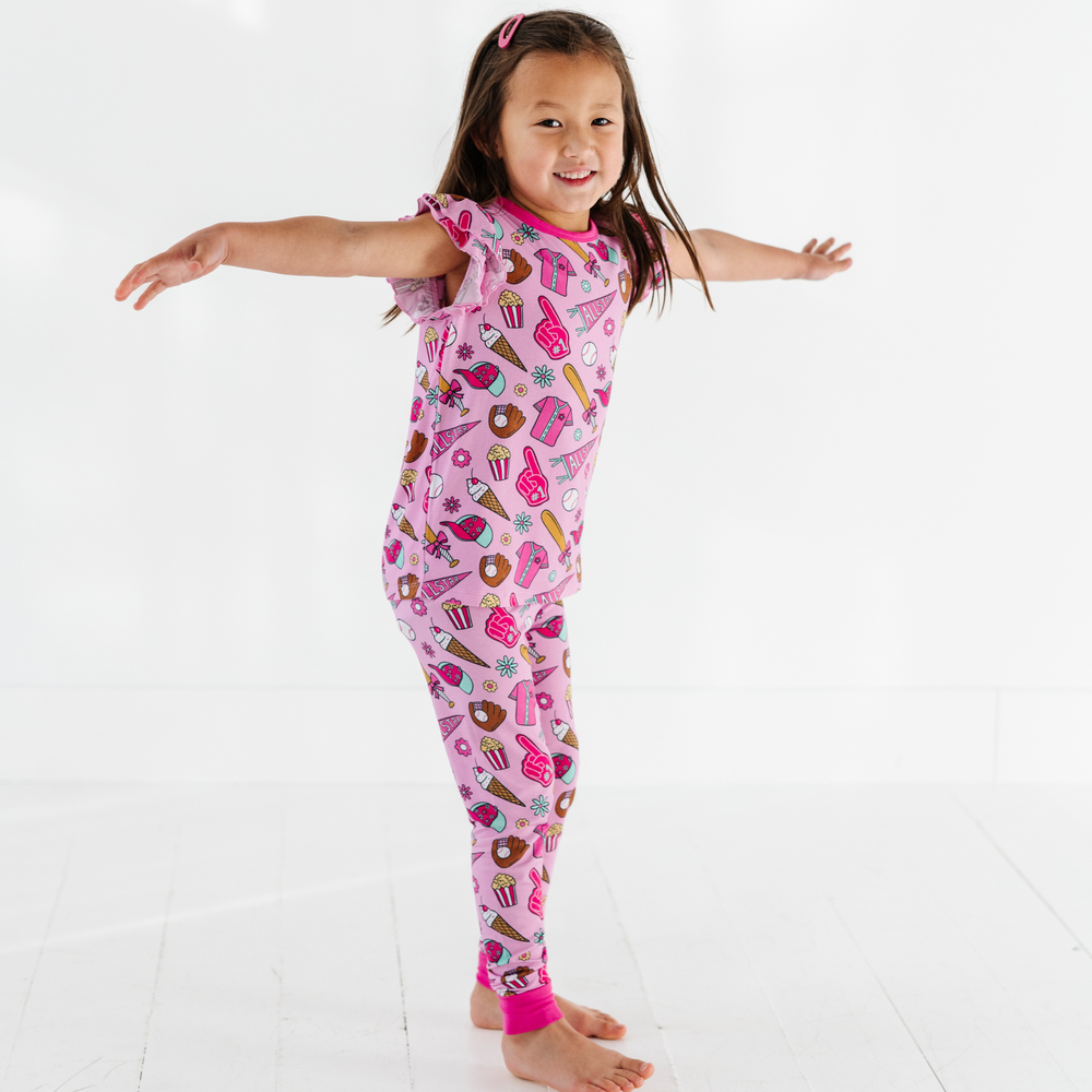 
                      
                        Pink Baseball Pink Ruffle Pajamas Toddler/Kids
                      
                    