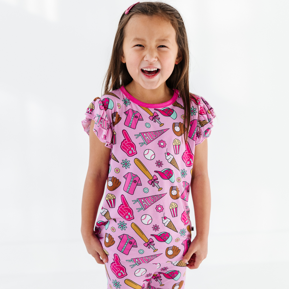 
                      
                        Pink Baseball Pink Ruffle Pajamas Toddler/Kids
                      
                    