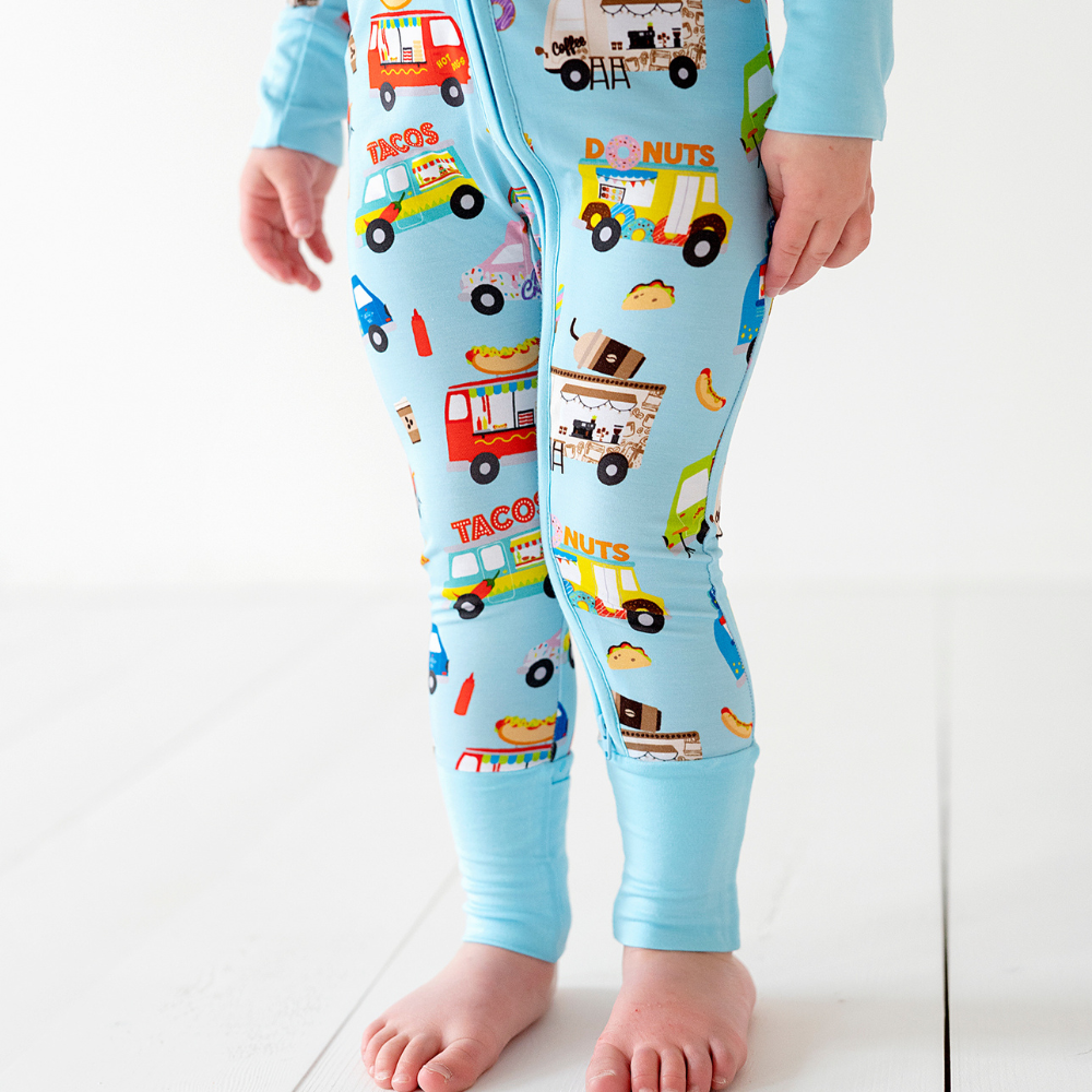 
                      
                        Toddler Wearing Pajamas with Food Trucks
                      
                    