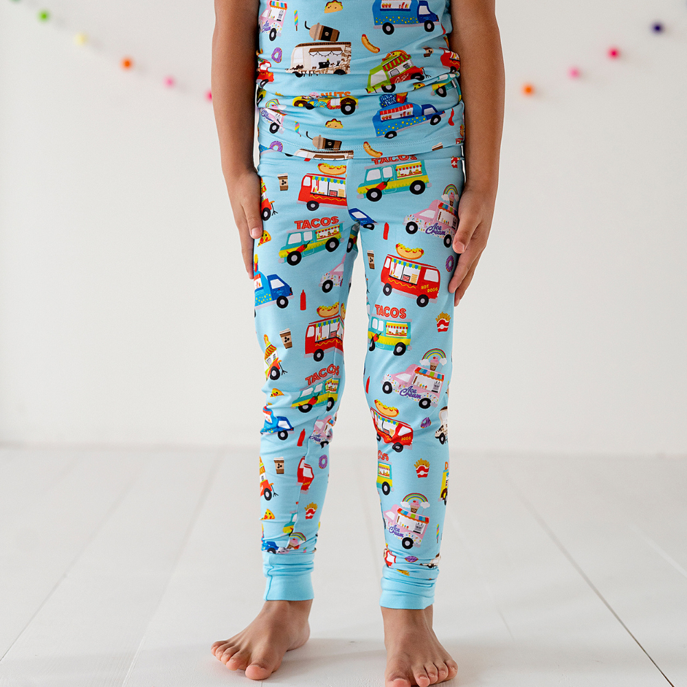 
                      
                        Toddler Wearing Pajamas with Food Trucks
                      
                    